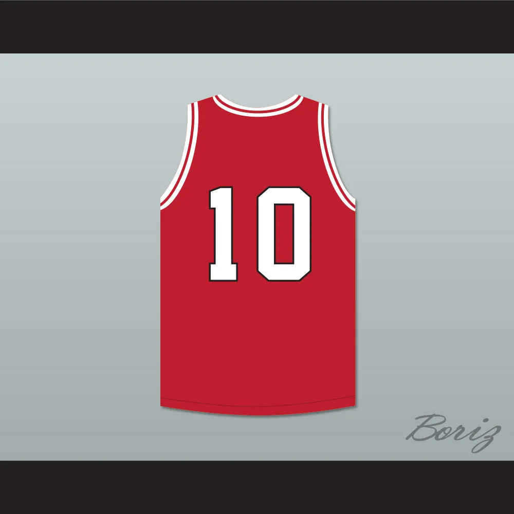 Arthur Agee 10 St Joseph Chargers High School Red Basketball Jersey Hoop Dreams