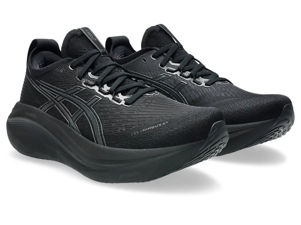 Asics Men's GEL-NIMBUS 27 Running Shoes in Black/Graphite Grey