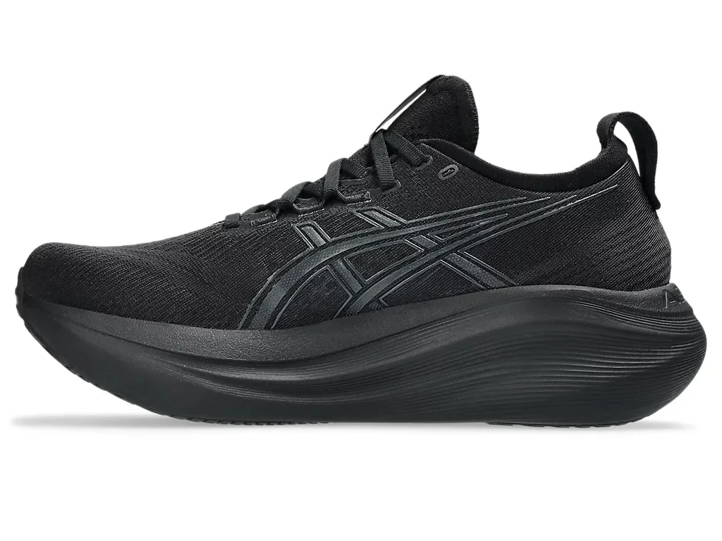 Asics Men's GEL-NIMBUS 27 Running Shoes in Black/Graphite Grey