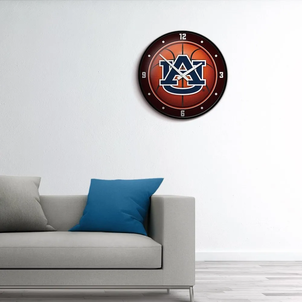 Auburn Tigers: Basketball - Modern Disc Wall Clock