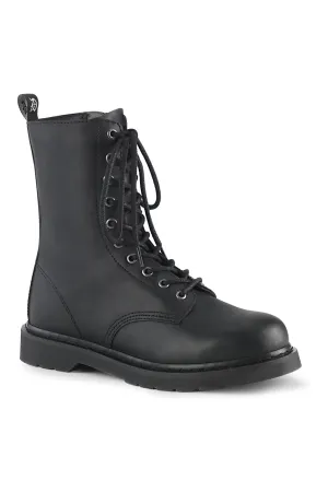 BOLT-200 Black Vegan Leather Knee Boot