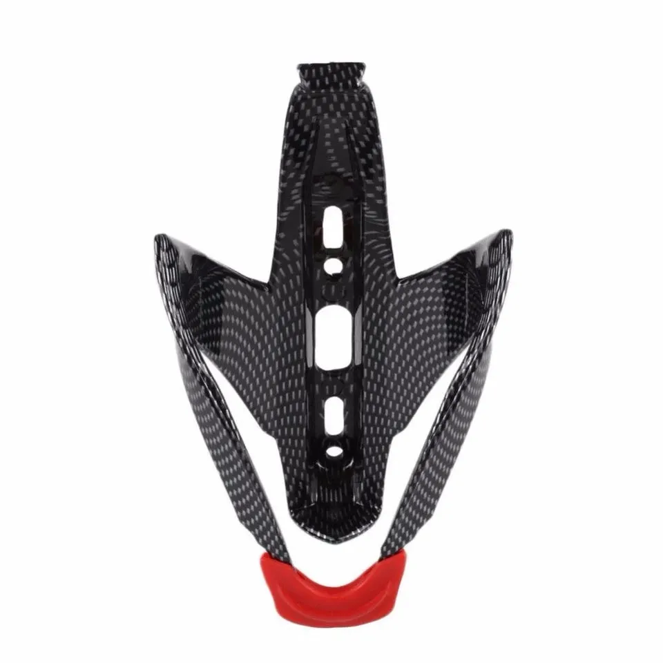 Champion Red/Black Carbon Fiber Cubic Printing Waterbottle Cage