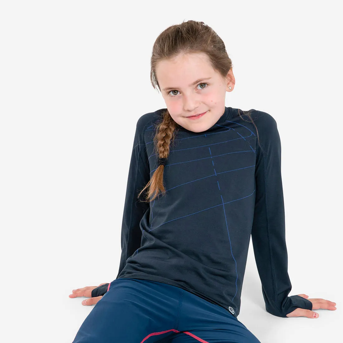 Children's Running Breathable Long-Sleeved T-Shirt Kiprun Skincare
