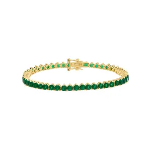 Colored Three Prong Tennis Bracelet