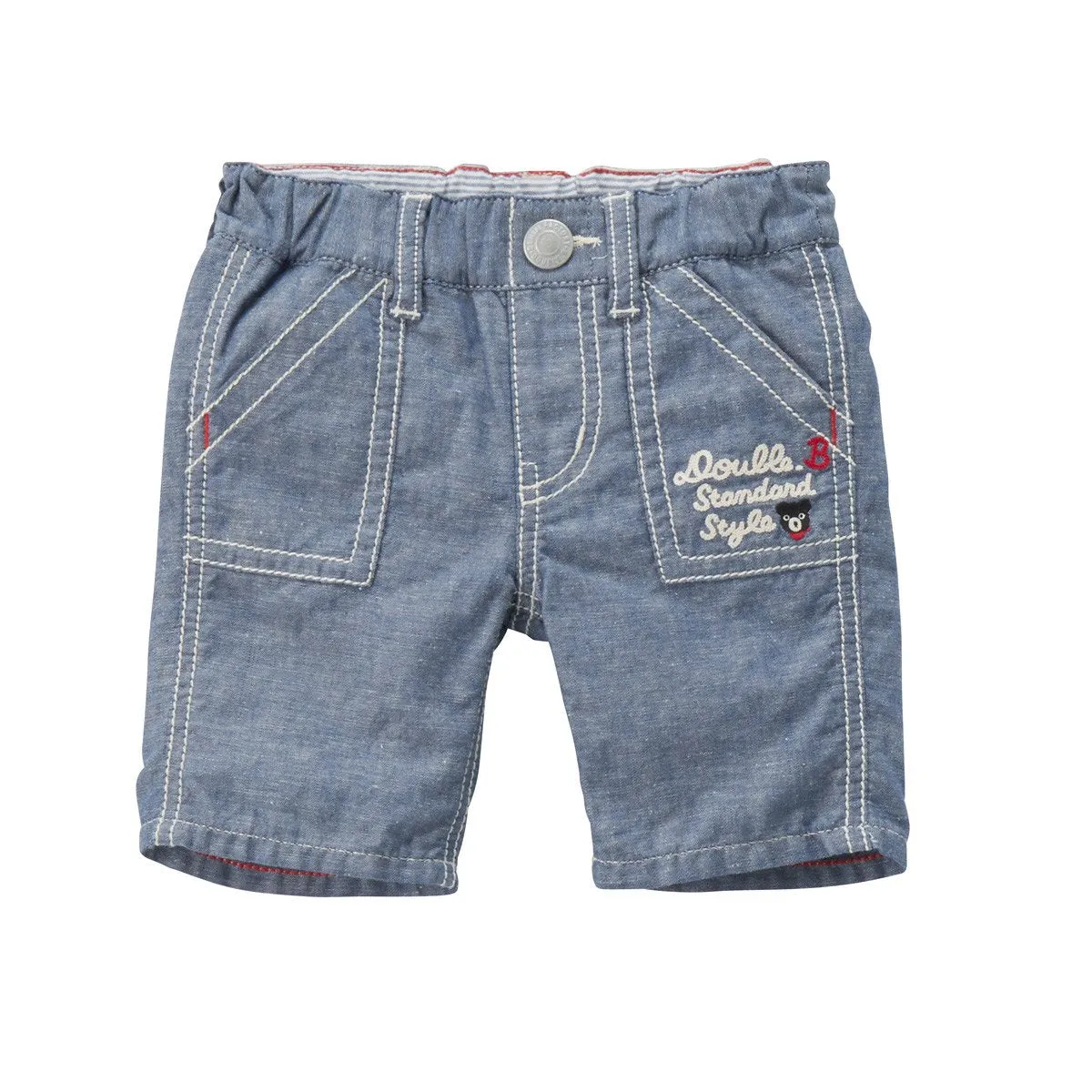 DOUBLE_B Vintage Cotton Linen Blend Shorts