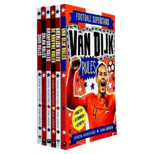 Football Superstars 6 Books Series 2 Collection Set By Simon Mugford & Dan Green