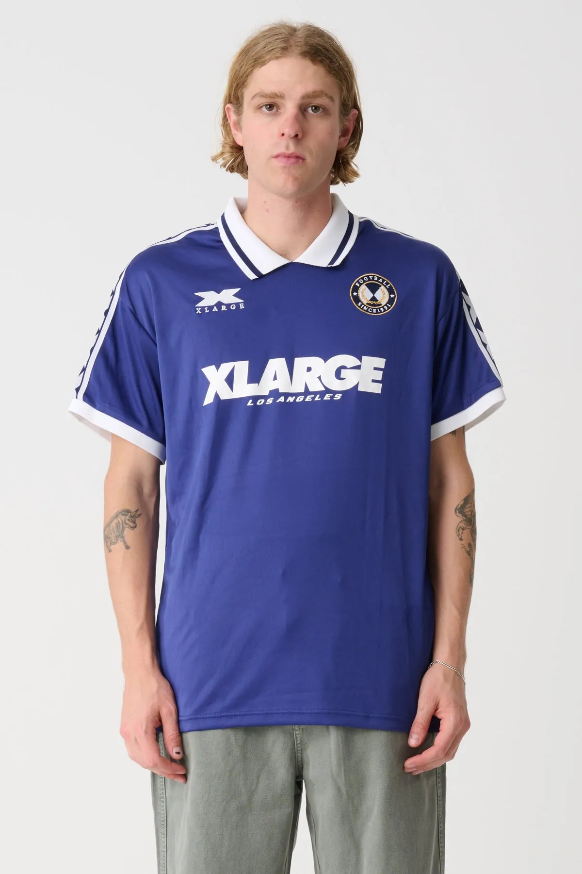 FOOTBALL TEE - NAVY