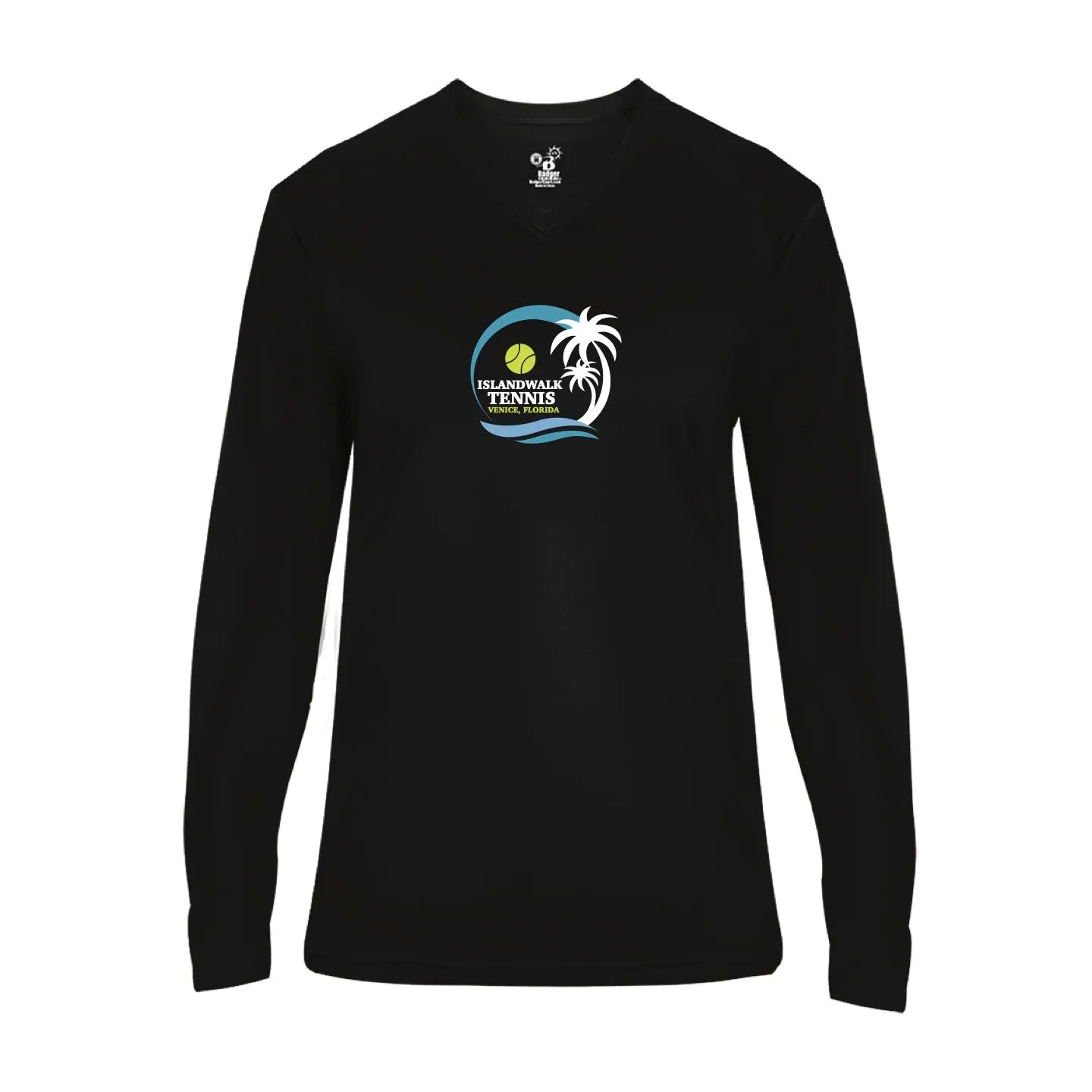 Islandwalk Tennis Ladies Performance Long SleeveT-Shirt - Large Front Logo