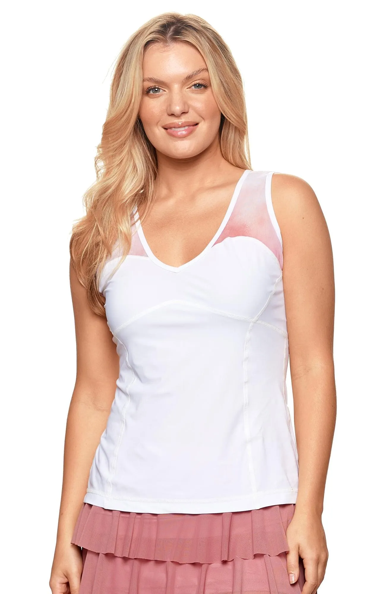 It's Hot In Here V-Neck Tank Top White