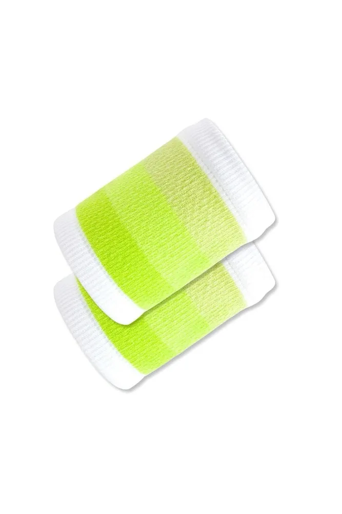 LES-FIT Wrist Tennis Sweatband Neon