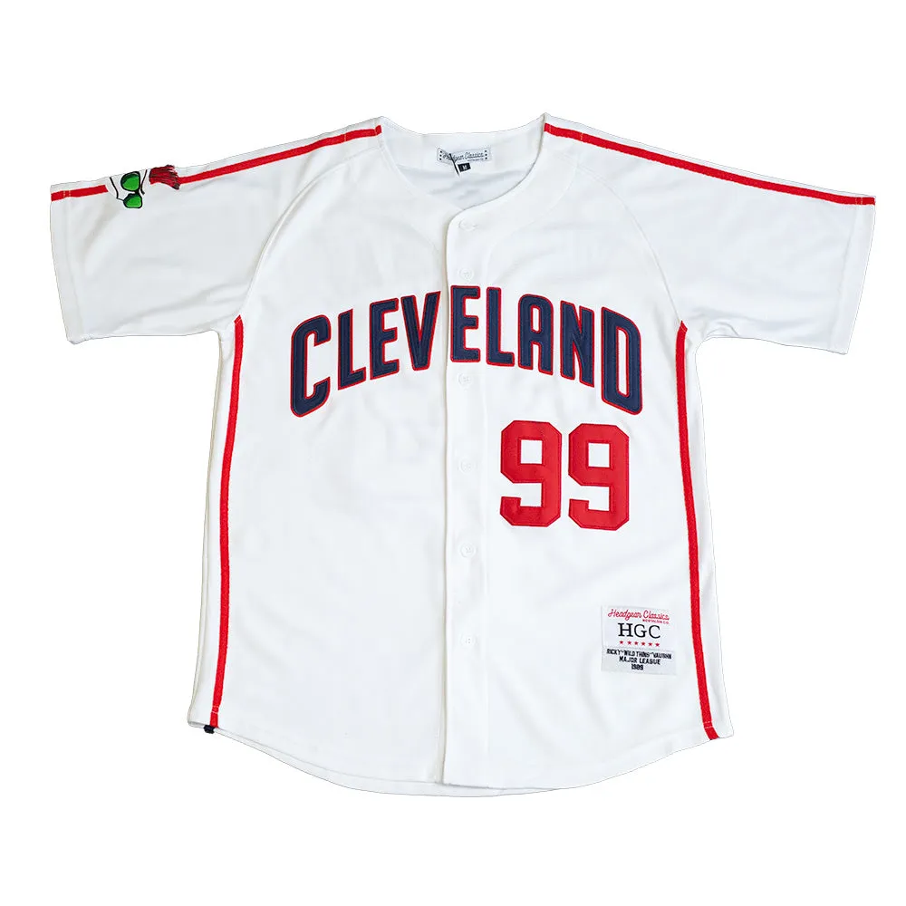 MAJOR LEAGUE RICKY VAUGHN BASKETBALL JERSEY (WHITE)