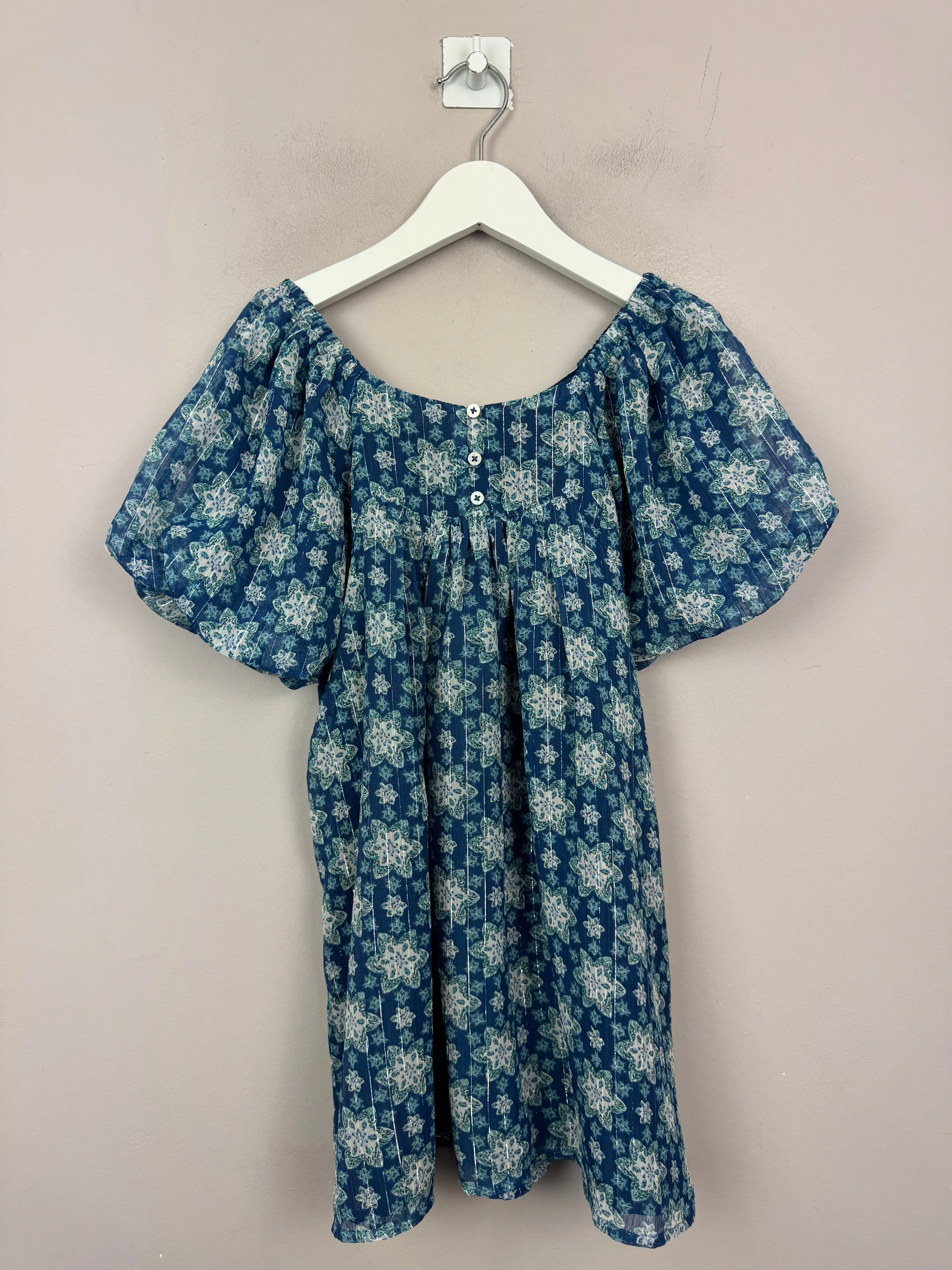 Next blue boho Dress 6y BNWT