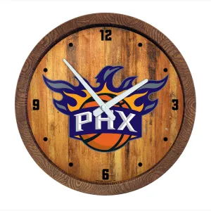 Phoenix Suns: Logo - "Faux" Barrel Top Clock