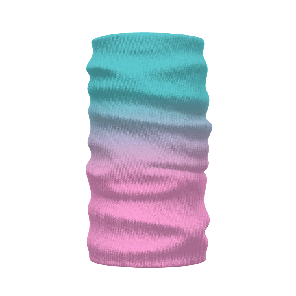 Pink Teal Gradient Neck Warmer Morf Scarf