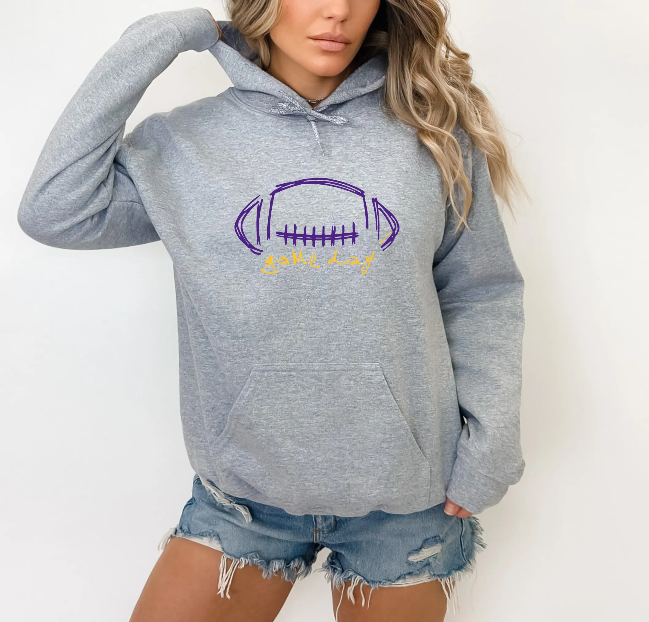 "Game Day" Relaxed Fit Classic Unisex Hoodie