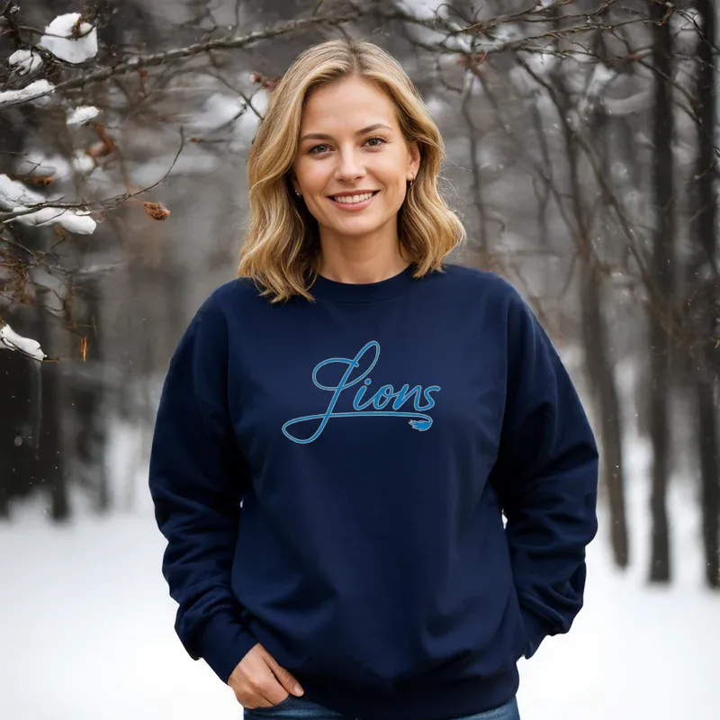 "Home Team" Relaxed Fit Classic Crew Unisex Sweatshirt