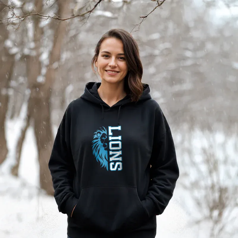 "Lion Fan" Relaxed Fit Classic Unisex Hoodie