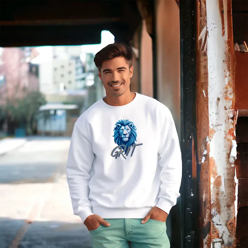 "Lion Grit" Men's Classic Crew Sweatshirt