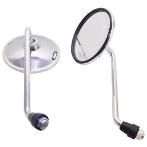 Rear View Mirror For Royal Enfield,Bajaj, Suzuki,Bajaj,Jawa,Yamaha All Bikes,(Chrome).