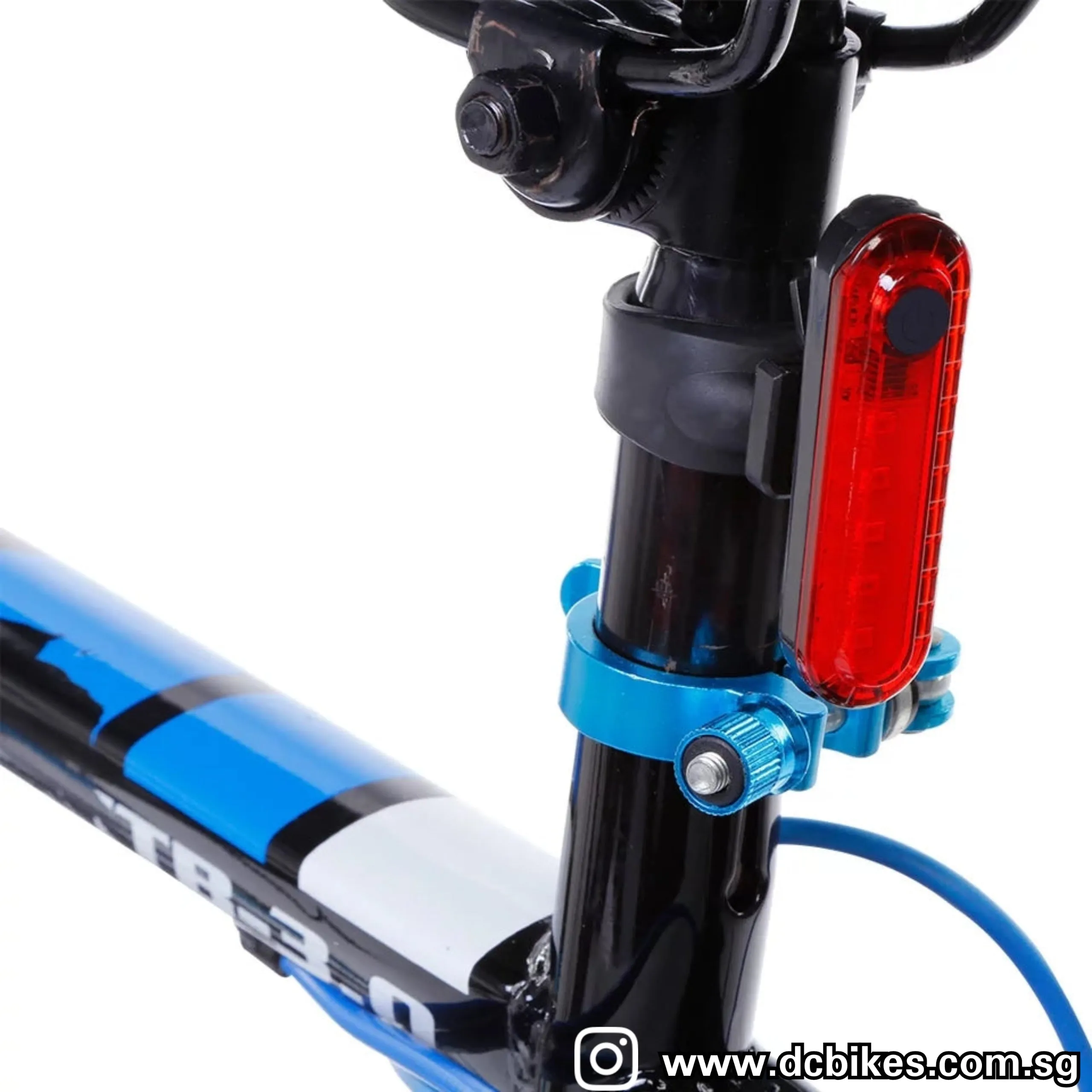 Rechargeable Led Red/White Bicycle Helmet Warning Tail Lights