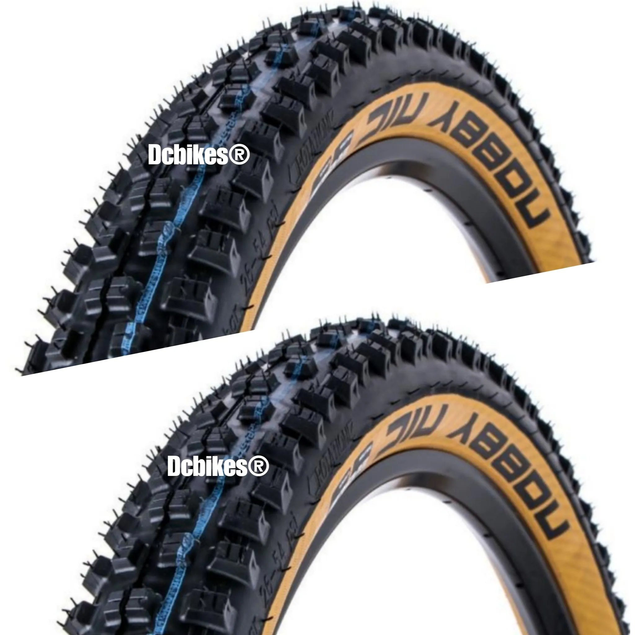 Schwalbe 26 | 27.5 | 29 X 2.4 Nobby Nic Addix Skinwall SpeedGrip Super Ground Tubeless Folding Tyres (1 Tire)