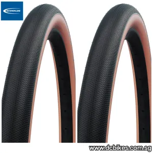 Schwalbe 27.5 X 2.0 G One Speed Evo V Guard Bronze Brown Skinwall TLE Folding Tyres Etrto: 50-584 (2 Tires) 