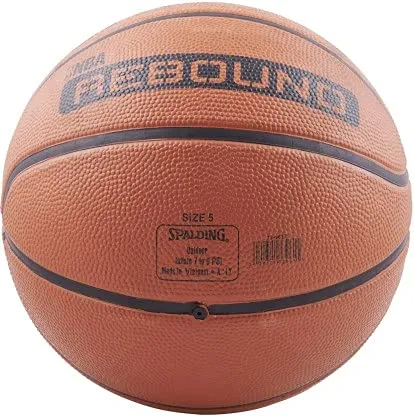 Spalding Rebound Rubber Basketball (Color: Orange, Size: 6