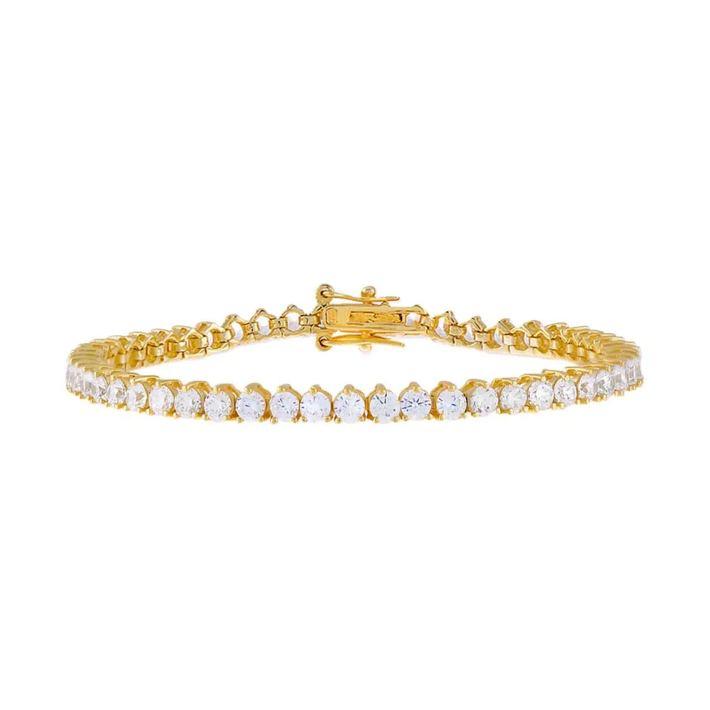 Three Prong Tennis Bracelet