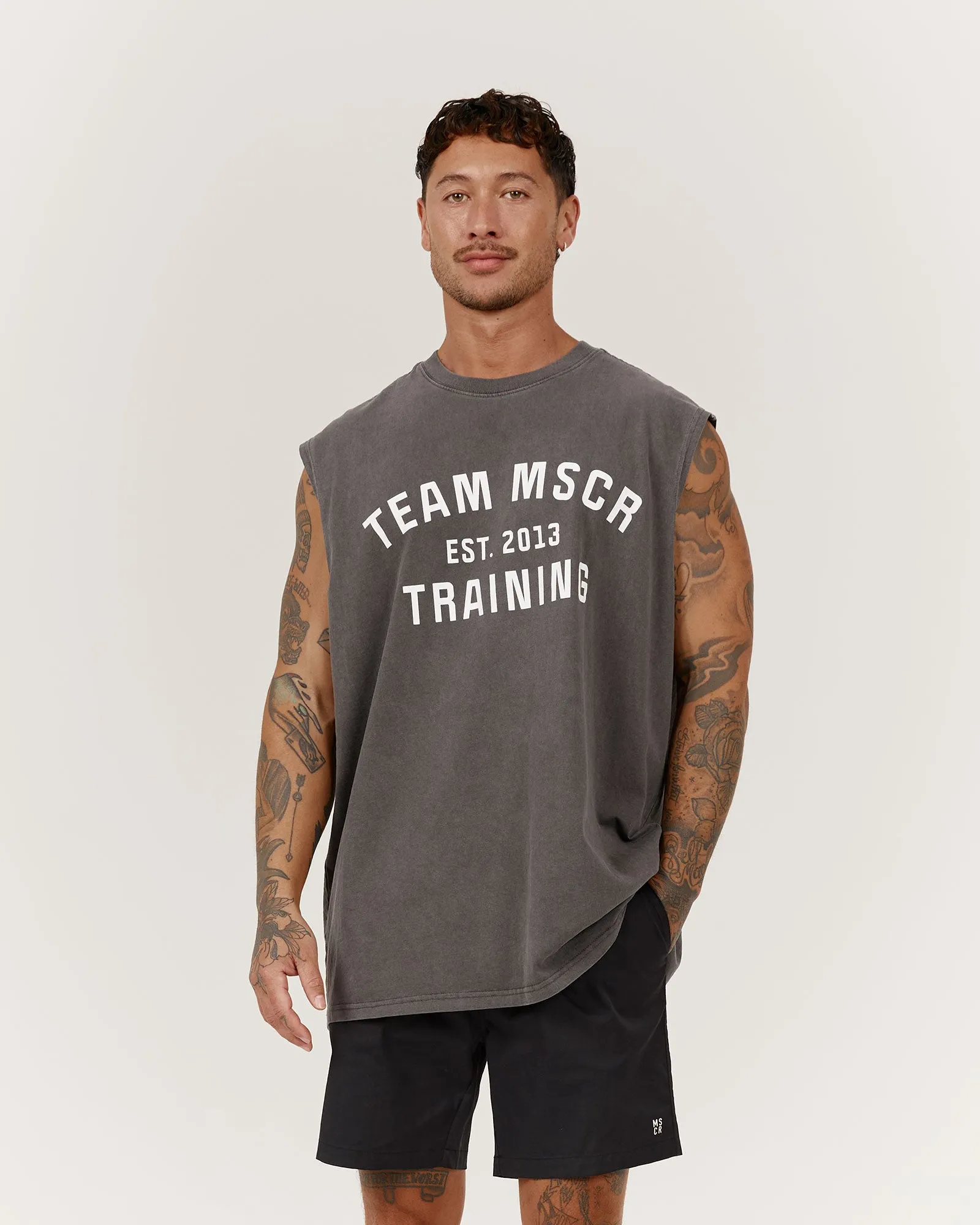 TIMELESS TEAM TRAINING TANK - FADED ONYX