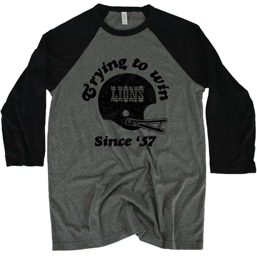 Trying Lions 3/4 Baseball Tee