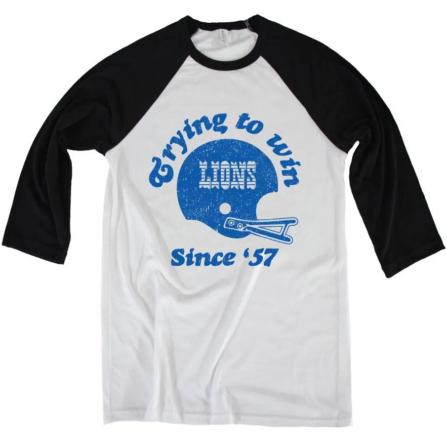 Trying Lions 3/4 Baseball Tee