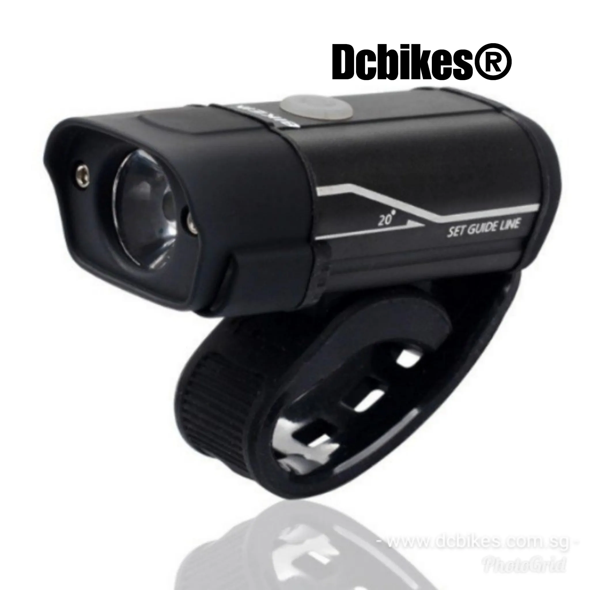USB Rechargeable 350 Lumens Front Light Outdoor Weatherproof Handlebar LED Lamp 5 Modes Headlight