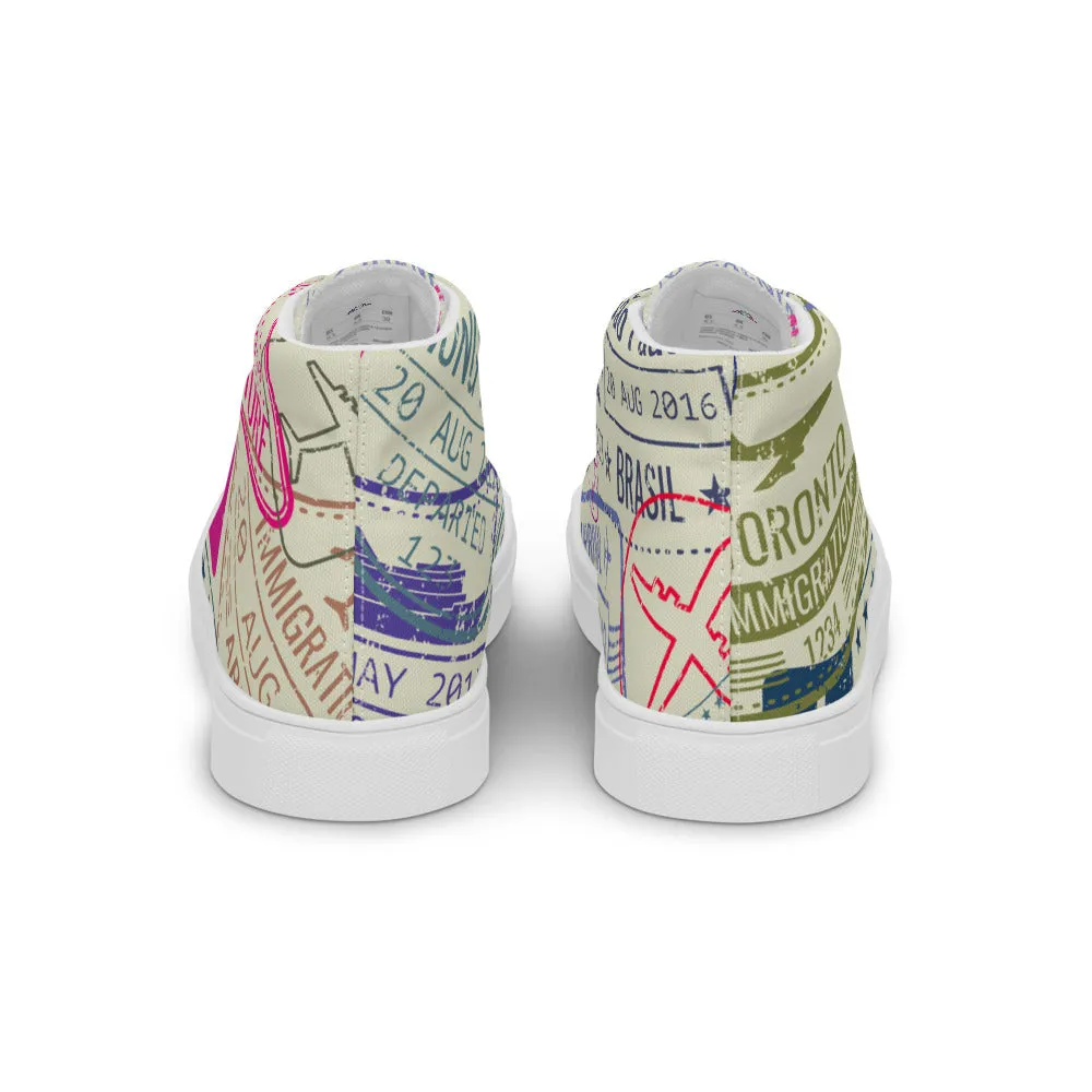 Women's Passport Stamps Shoes (Light)